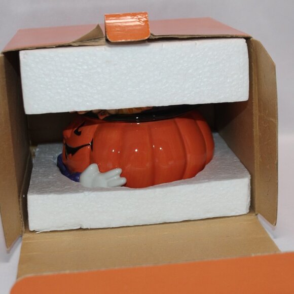 Fitz & Floyd Essentials Derby Hat Pumpkin Candle Cup without Candle - Picture 13 of 14